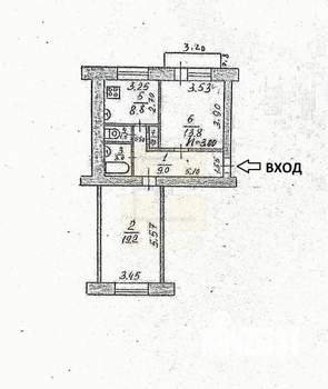 2-к квартира, вторичка, 56м2, 5/5 этаж