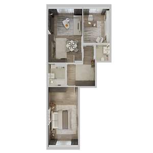 2-к квартира, вторичка, 68м2, 5/9 этаж