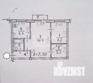 2-к квартира, вторичка, 45м2, 5/5 этаж