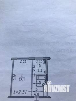 1-к квартира, вторичка, 30м2, 1/9 этаж