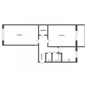 2-к квартира, вторичка, 47м2, 3/5 этаж