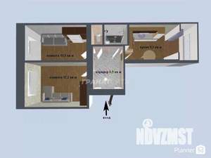 3-к квартира, вторичка, 66м2, 1/5 этаж