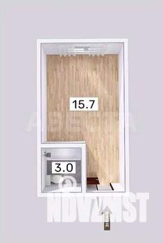 Студия квартира, вторичка, 19м2, 3/5 этаж