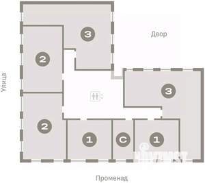 2-к квартира, вторичка, 65м2, 4/17 этаж