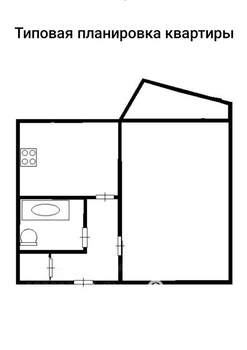 1-к квартира, вторичка, 38м2, 1/9 этаж