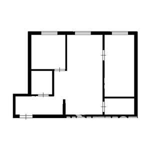 2-к квартира, вторичка, 45м2, 1/4 этаж