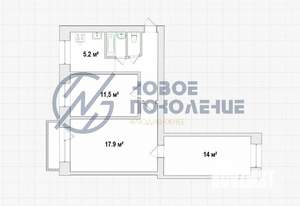 3-к квартира, вторичка, 60м2, 4/5 этаж