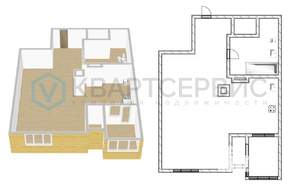 1-к квартира, вторичка, 40м2, 3/19 этаж