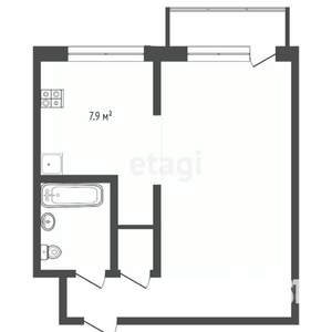 1-к квартира, вторичка, 28м2, 3/5 этаж