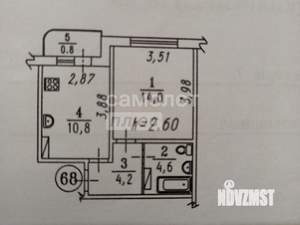 1-к квартира, вторичка, 34м2, 8/10 этаж