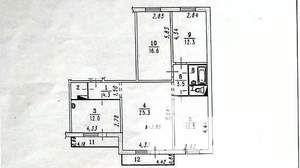 4-к квартира, вторичка, 92м2, 7/10 этаж