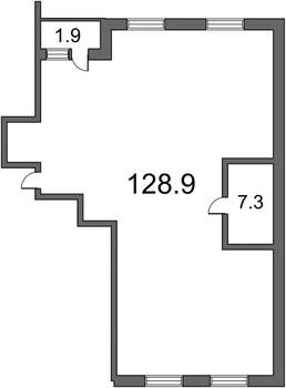 4-к квартира, вторичка, 134м2, 7/7 этаж