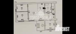 3-к квартира, вторичка, 71м2, 1/2 этаж