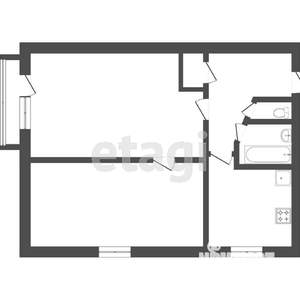 2-к квартира, вторичка, 39м2, 3/5 этаж