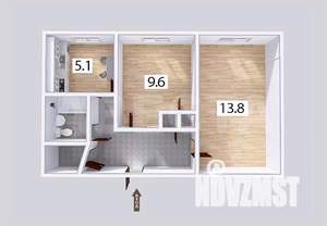 2-к квартира, вторичка, 40м2, 3/9 этаж