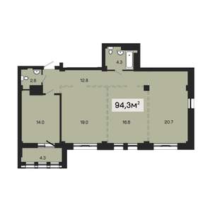 3-к квартира, строящийся дом, 92м2, 4/18 этаж