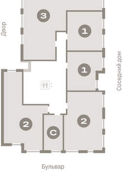 3-к квартира, вторичка, 92м2, 4/16 этаж