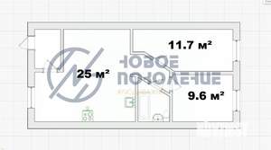 3-к квартира, вторичка, 56м2, 1/5 этаж