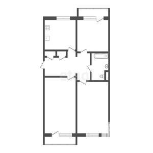3-к квартира, вторичка, 69м2, 5/5 этаж