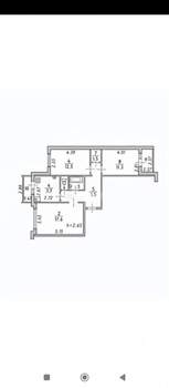 3-к квартира, вторичка, 67м2, 3/7 этаж