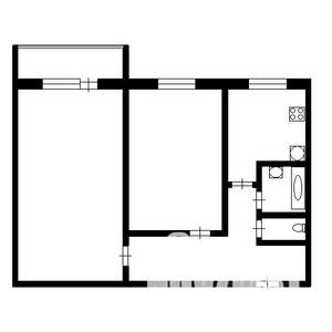 2-к квартира, вторичка, 52м2, 5/5 этаж