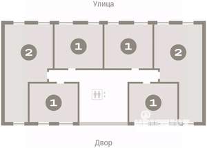 1-к квартира, вторичка, 42м2, 2/7 этаж