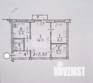 2-к квартира, вторичка, 45м2, 5/5 этаж
