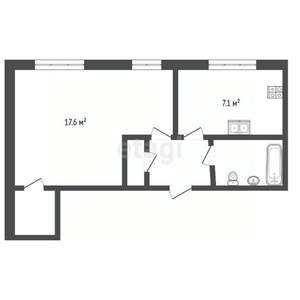 1-к квартира, вторичка, 35м2, 5/5 этаж