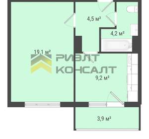 1-к квартира, вторичка, 37м2, 6/10 этаж