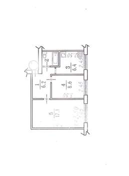 2-к квартира, вторичка, 42м2, 1/5 этаж