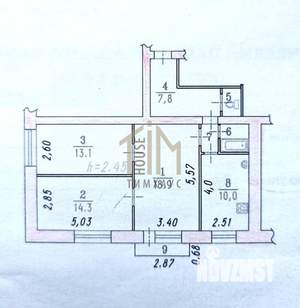 3-к квартира, вторичка, 70м2, 3/5 этаж