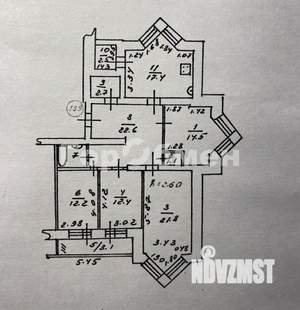 4-к квартира, вторичка, 110м2, 7/8 этаж