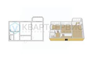 2-к квартира, вторичка, 56м2, 10/10 этаж