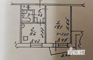 1-к квартира, вторичка, 39м2, 2/9 этаж