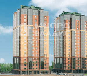 2-к квартира, строящийся дом, 55м2, 7/17 этаж