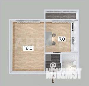 1-к квартира, вторичка, 28м2, 4/5 этаж