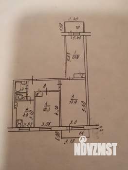 3-к квартира, вторичка, 63м2, 8/9 этаж