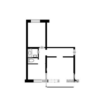 2-к квартира, вторичка, 53м2, 5/5 этаж