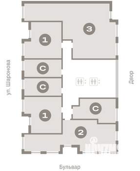 3-к квартира, вторичка, 106м2, 3/16 этаж