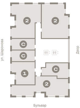 2-к квартира, вторичка, 72м2, 11/16 этаж