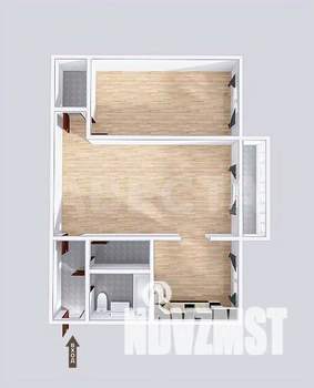 2-к квартира, вторичка, 45м2, 2/5 этаж