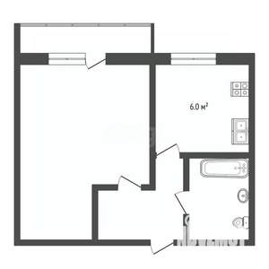 1-к квартира, вторичка, 34м2, 5/5 этаж