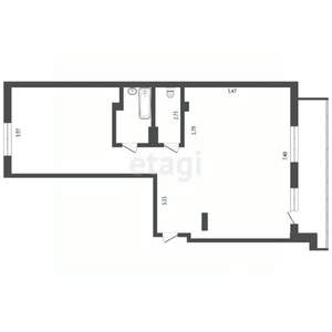 2-к квартира, вторичка, 78м2, 5/9 этаж