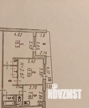 2-к квартира, вторичка, 48м2, 5/9 этаж