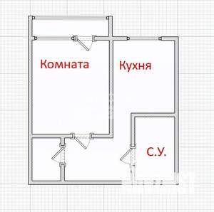 1-к квартира, вторичка, 32м2, 4/10 этаж