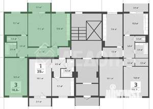 3-к квартира, вторичка, 77м2, 1/10 этаж