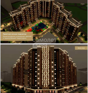 1-к квартира, строящийся дом, 40м2, 5/18 этаж