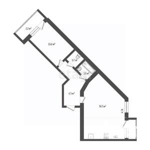 2-к квартира, вторичка, 58м2, 9/15 этаж