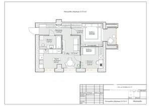 2-к квартира, вторичка, 52м2, 3/6 этаж