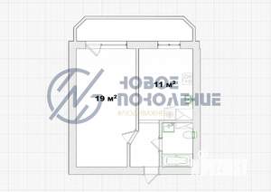 1-к квартира, вторичка, 36м2, 2/16 этаж